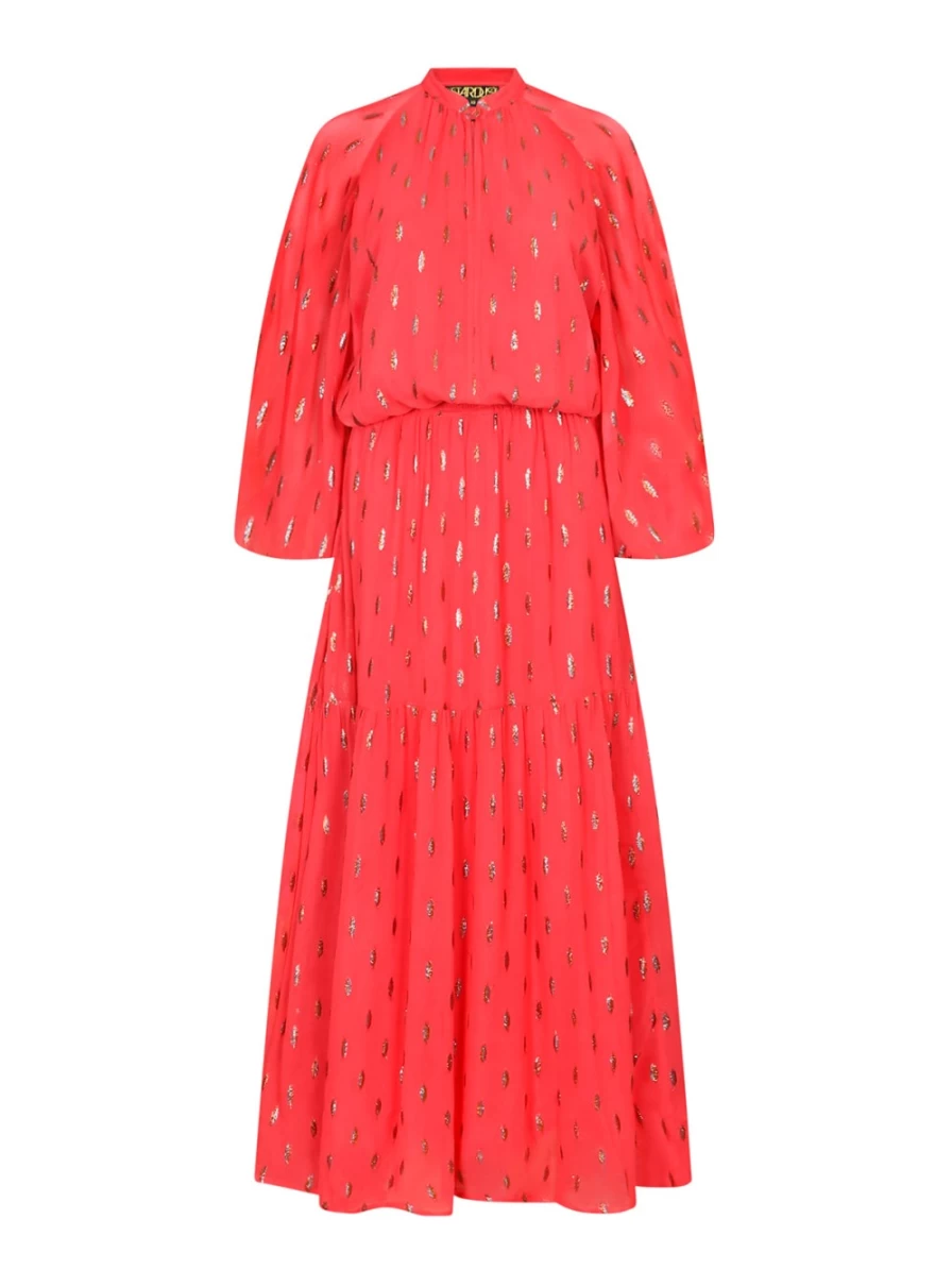 Stardust Women's Leo Maxi Dress in Raspberry Confetti - Floral Summer Boho Chic