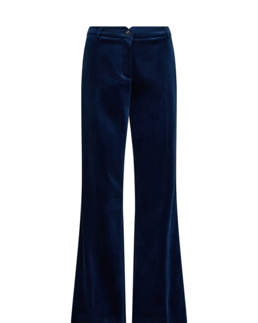 Mos Mosh Women's Vez Pant Pageant Blue High-Waisted Trousers