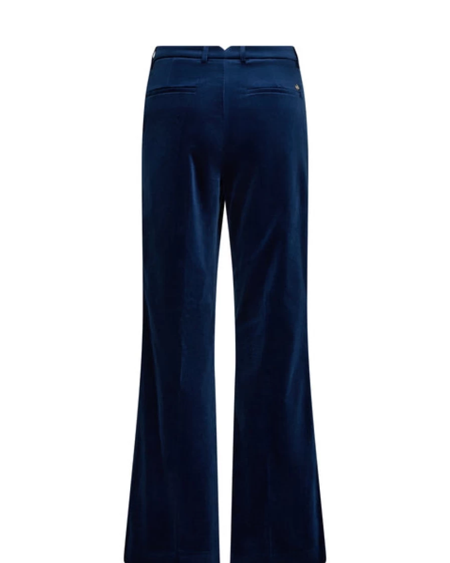 Mos Mosh Women's Vez Pant Pageant Blue High-Waisted Trousers
