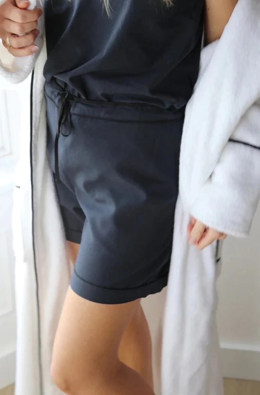 BREATHE Women's Pajama Shorts in Navy Blue - Comfortable Sleepwear & Lounge Shorts