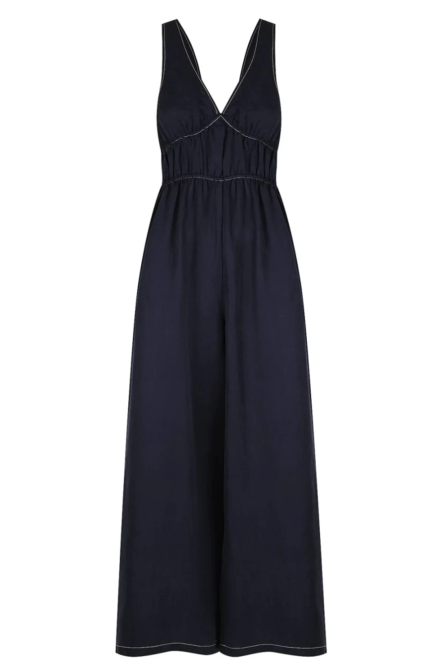 Sancia Women's Oda Jumpsuit in Midnight - Elegant Black Jumpsuit for Women
