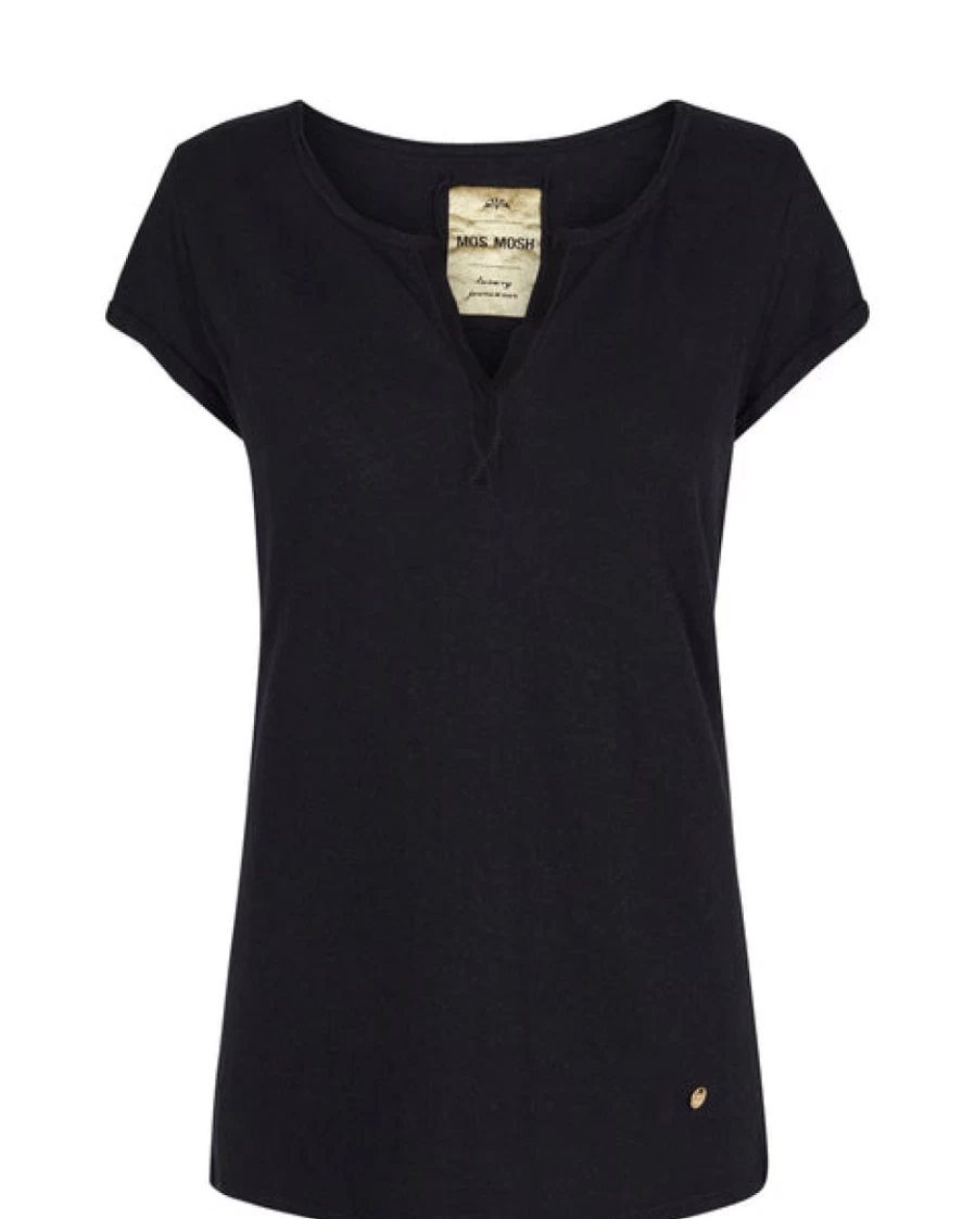 Mos Mosh Women's Mmtroy Short Sleeve Tee in Black