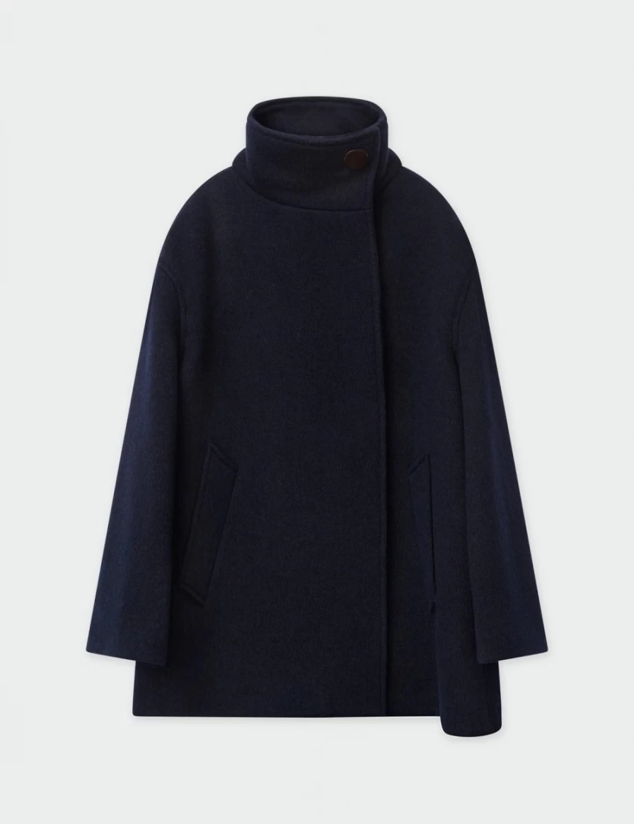 Day Birger et Mikkelsen Women's Cathy Wool Coat - Total Eclipse Style Warm Winter Overcoat