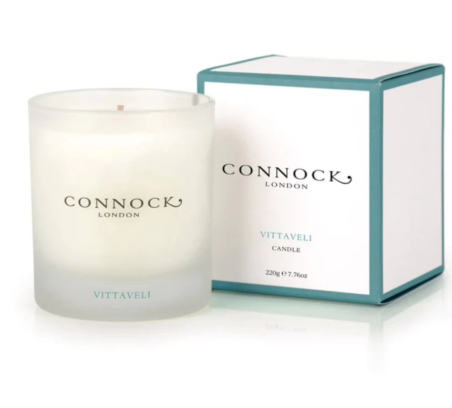 Connock London Vittaveli Scented Candle for Women - Luxury Aromatherapy Home Fragrance