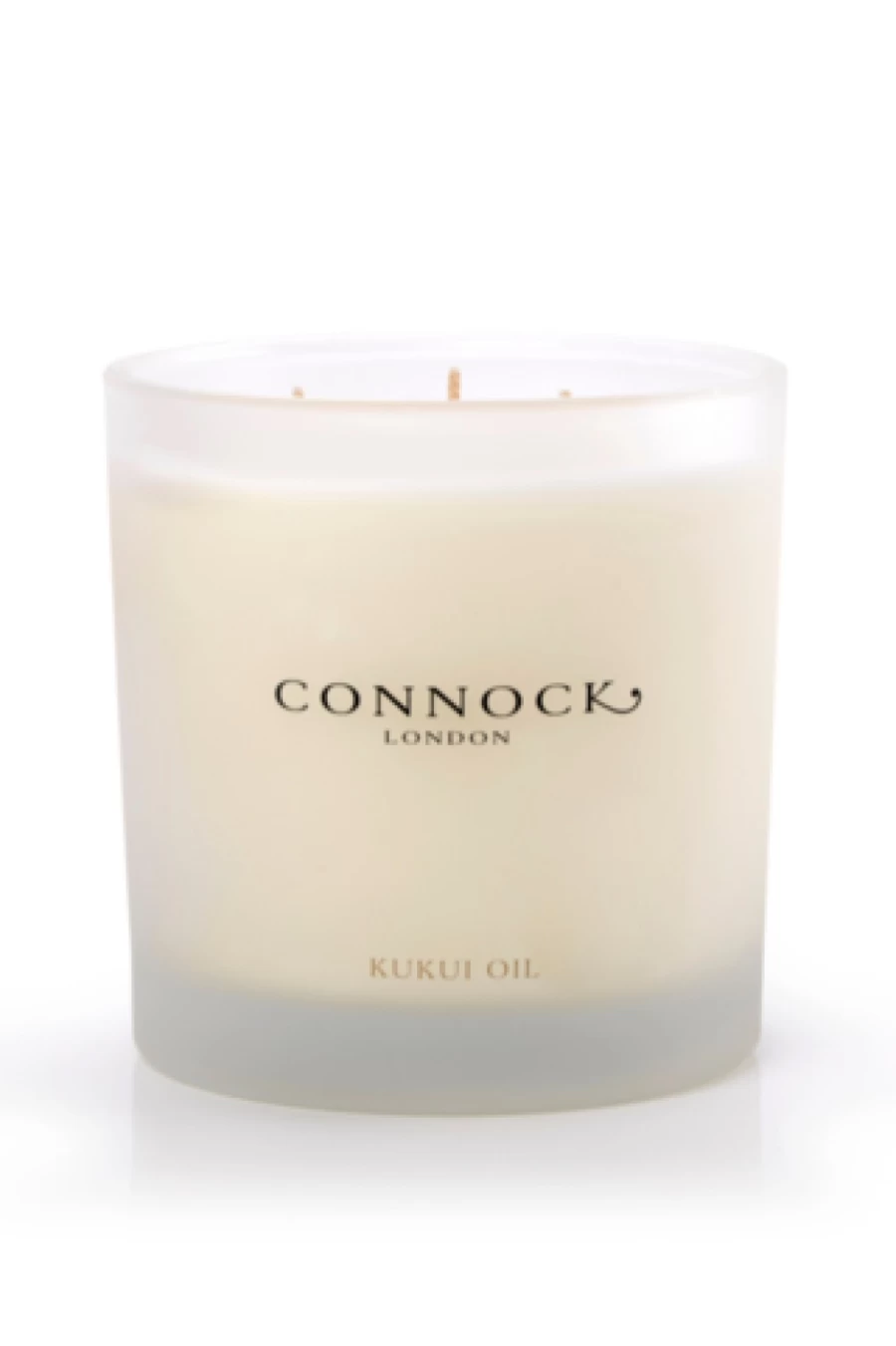 Connock London Kukui Oil Scented 3 Wick Candle for Women - Luxurious Aromatherapy Home Fragrance
