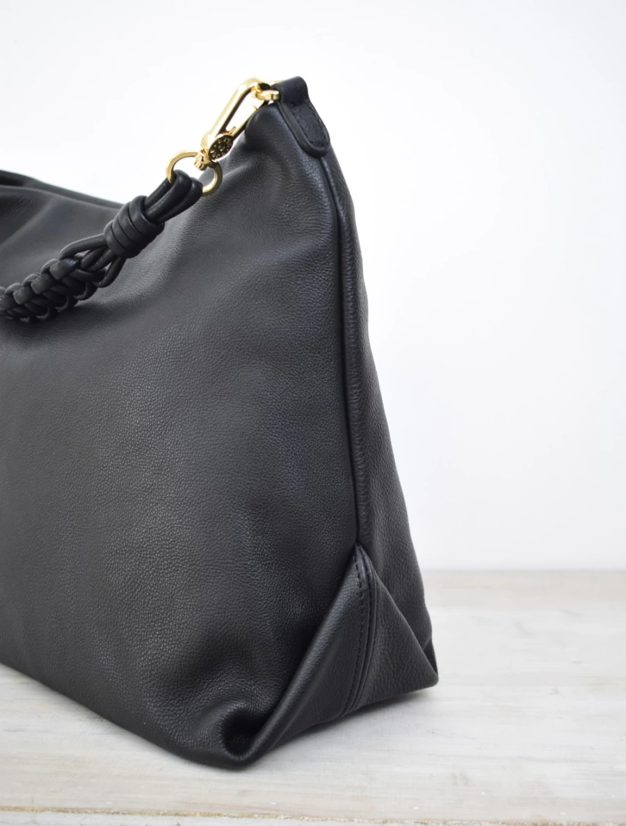 Abro Women's Hobo Poppy Bag in Black - Stylish Shoulder Handbag for Women