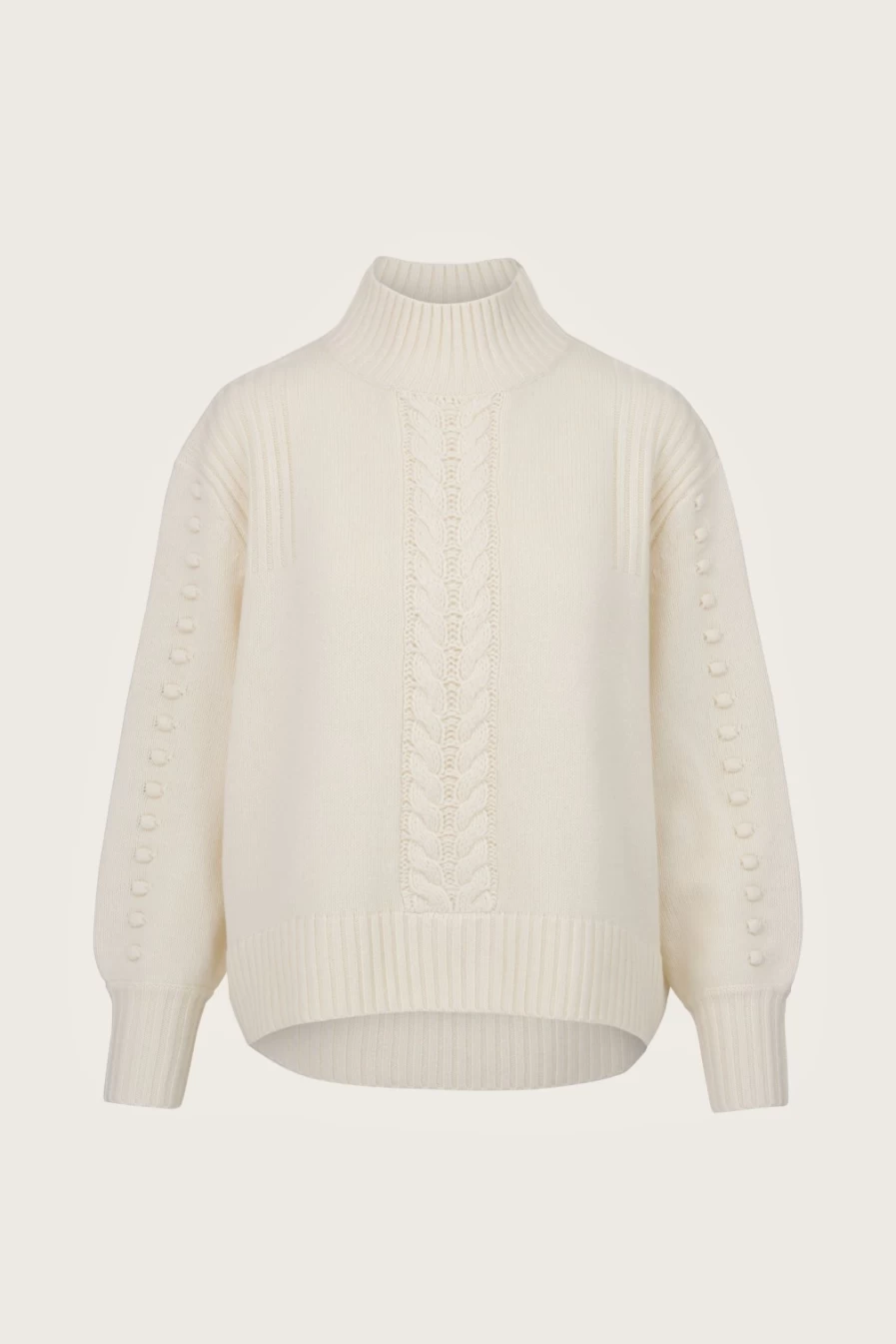 Not Shy Women's Franek Knit Sweater in Ecru - Soft Casual Pullover for Everyday Wear