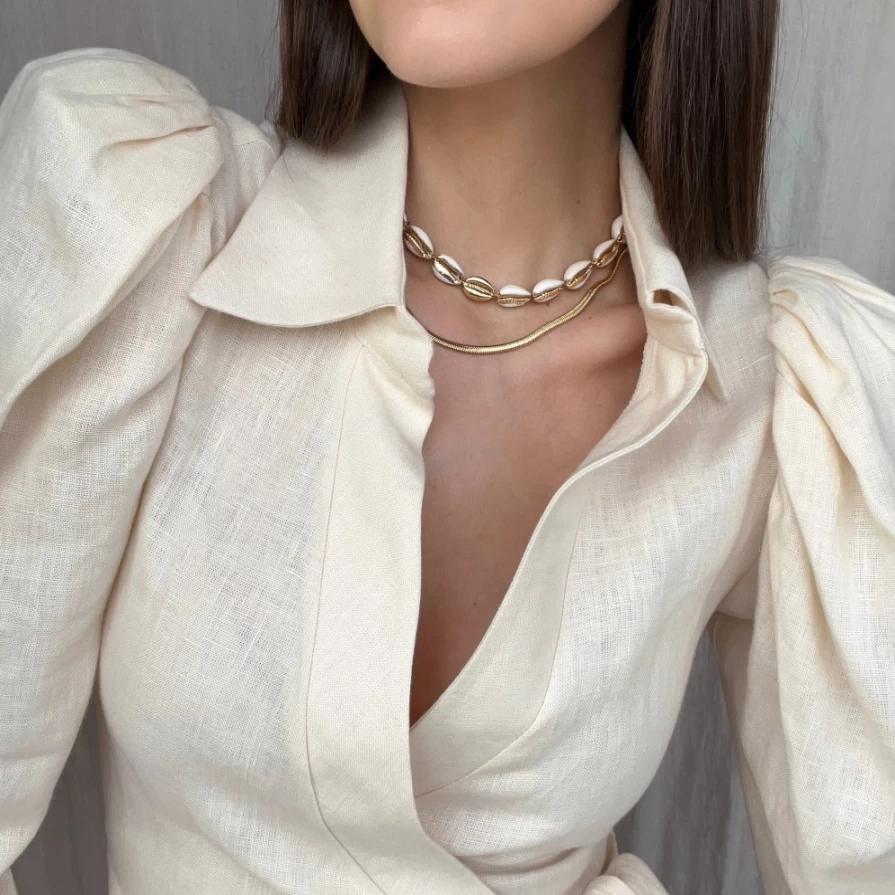 Talis Chains Women's Delicate Snake Chain Necklace - Thin Gold Plated Stylish Jewelry