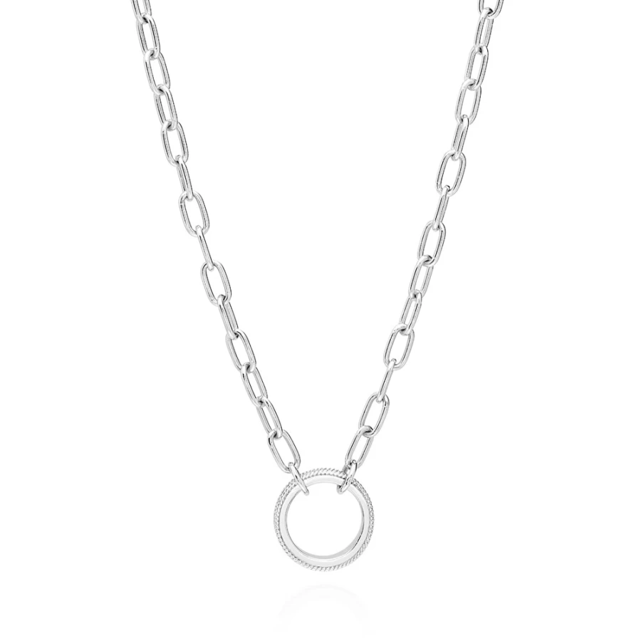 Anna Beck Women's Silver Open Chain Necklace - Elegant Sterling Silver Jewelry