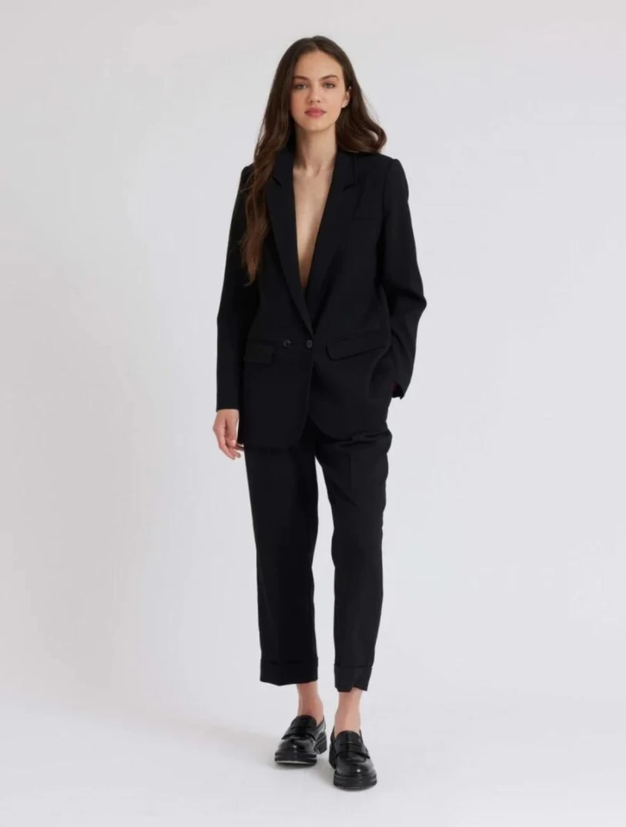 Idano Women's Karine Black Jacket - Stylish Outerwear for Women