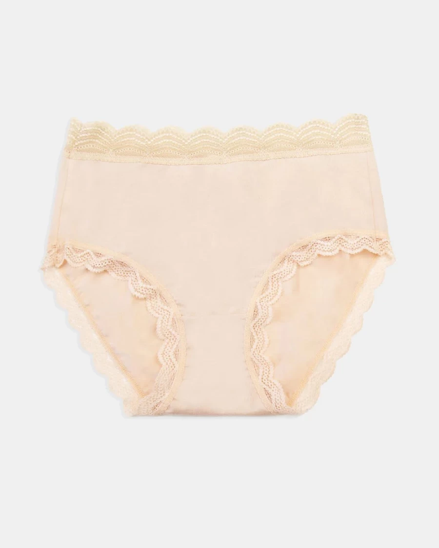 Stripe & Stare Women's High Rise Knicker Sand - Comfortable & Stylish Underwear