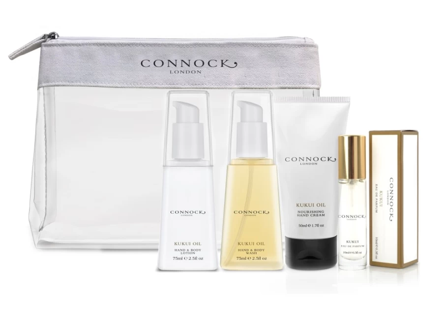 Connock London Kukui Oil Discovery Collection for Women – Nourishing Hair & Skin Care