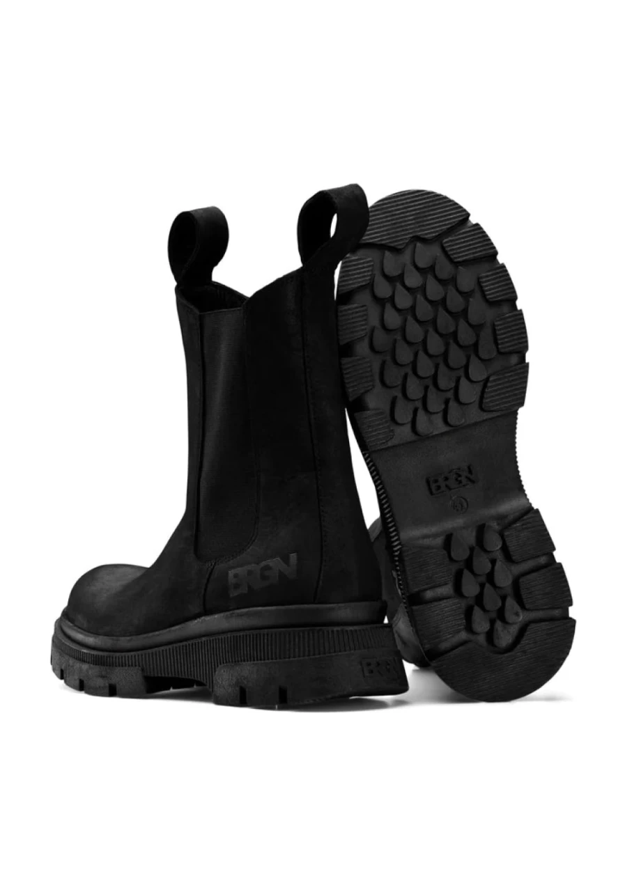 BRGN Women's Waterproof Chelsea Boots - Black Ankle Boots for Women, Slip Resistant & Comfortable