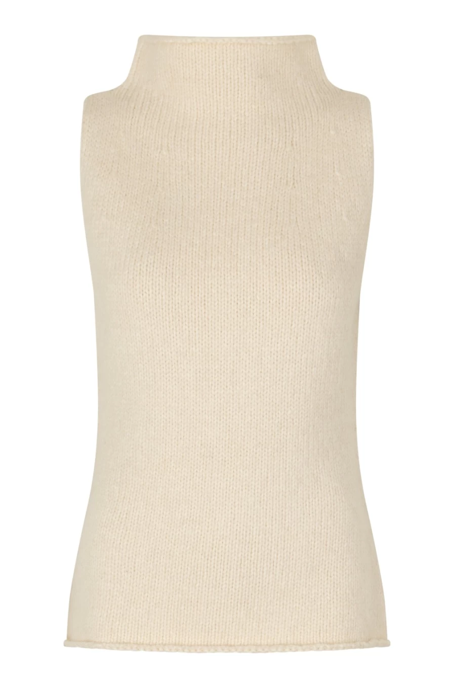 Second Female Women's Rikke Knit Top in Dark Chalk - Soft Comfortable Sweater
