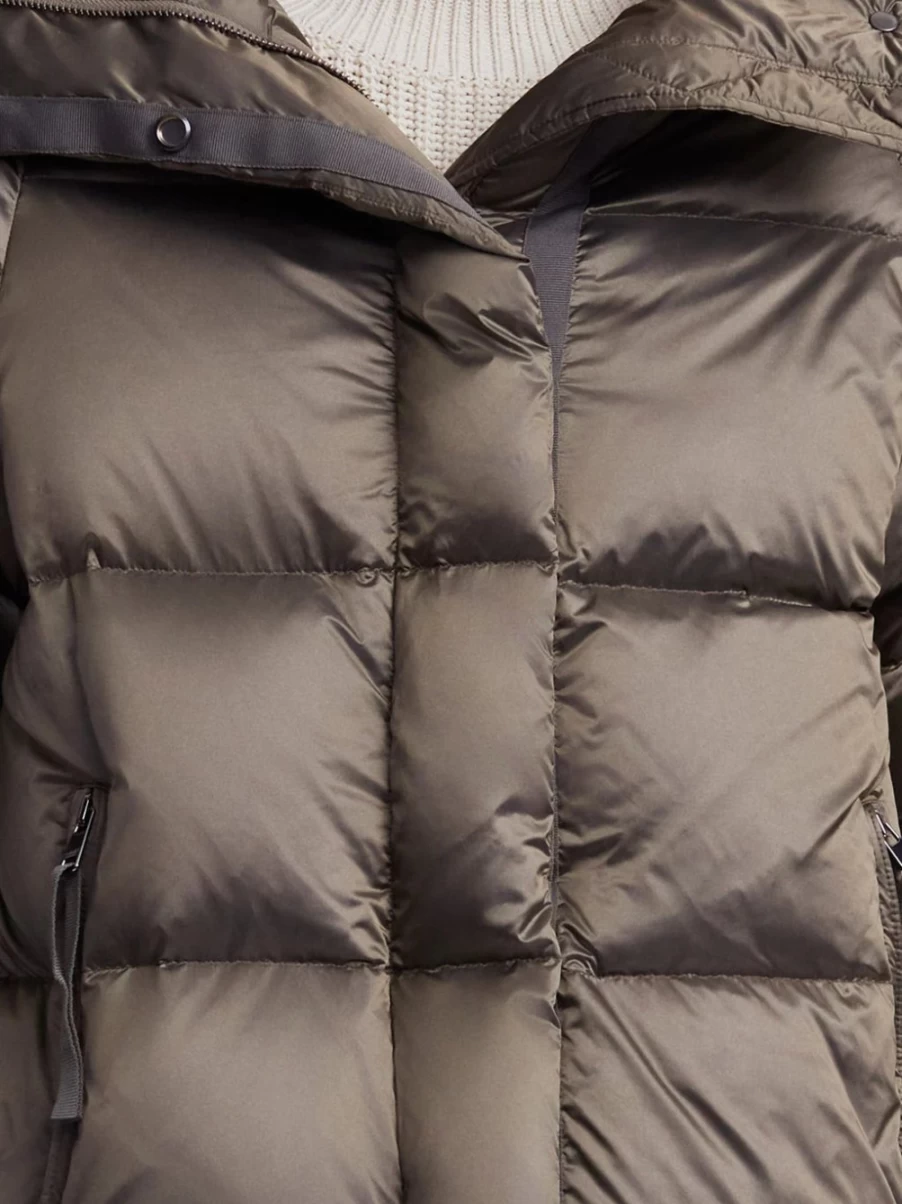 Varley Women's Canton Down Jacket in Brushed Olive Metallic - Lightweight Warm Winter Coat