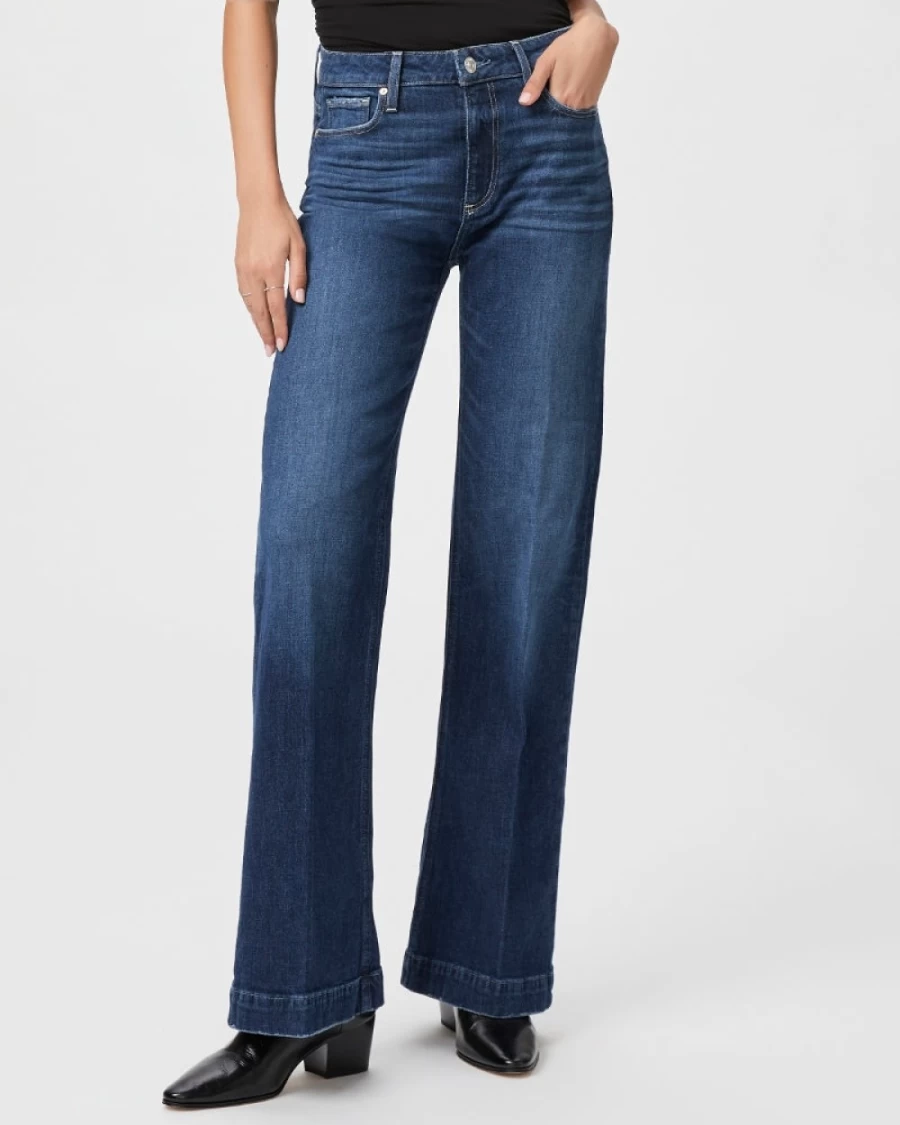Paige Women's Leenah 32" Narrative Jeans - High-Rise Slim Fit Denim Pants