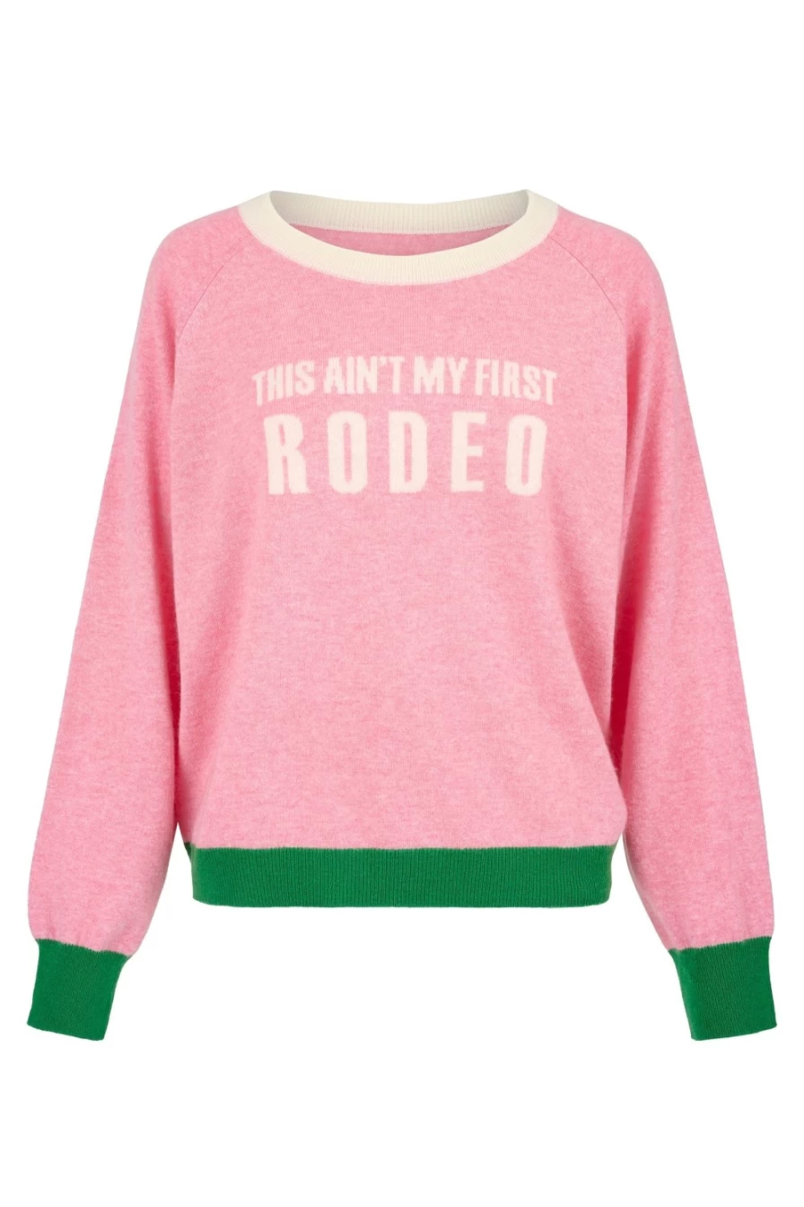 Tabitha Webb Women's This Ain't My First Rodeo Pink and Green Floral Print Dress