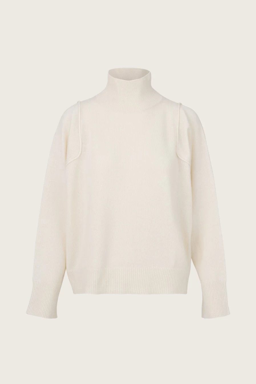 Not Shy Women's Vekina Jumper in Ecru - Soft Knit Sweater for Women